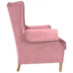 Max Winzer Ohrenbackensessel - rose - Samtvelours - Massivholz -Wohnzimmer Verkäufe 9003007200 03 1600Wx1600H