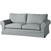 Max Winzer 3-Sitzer Sofa - grau - Flachgewebe in Leinenoptik
