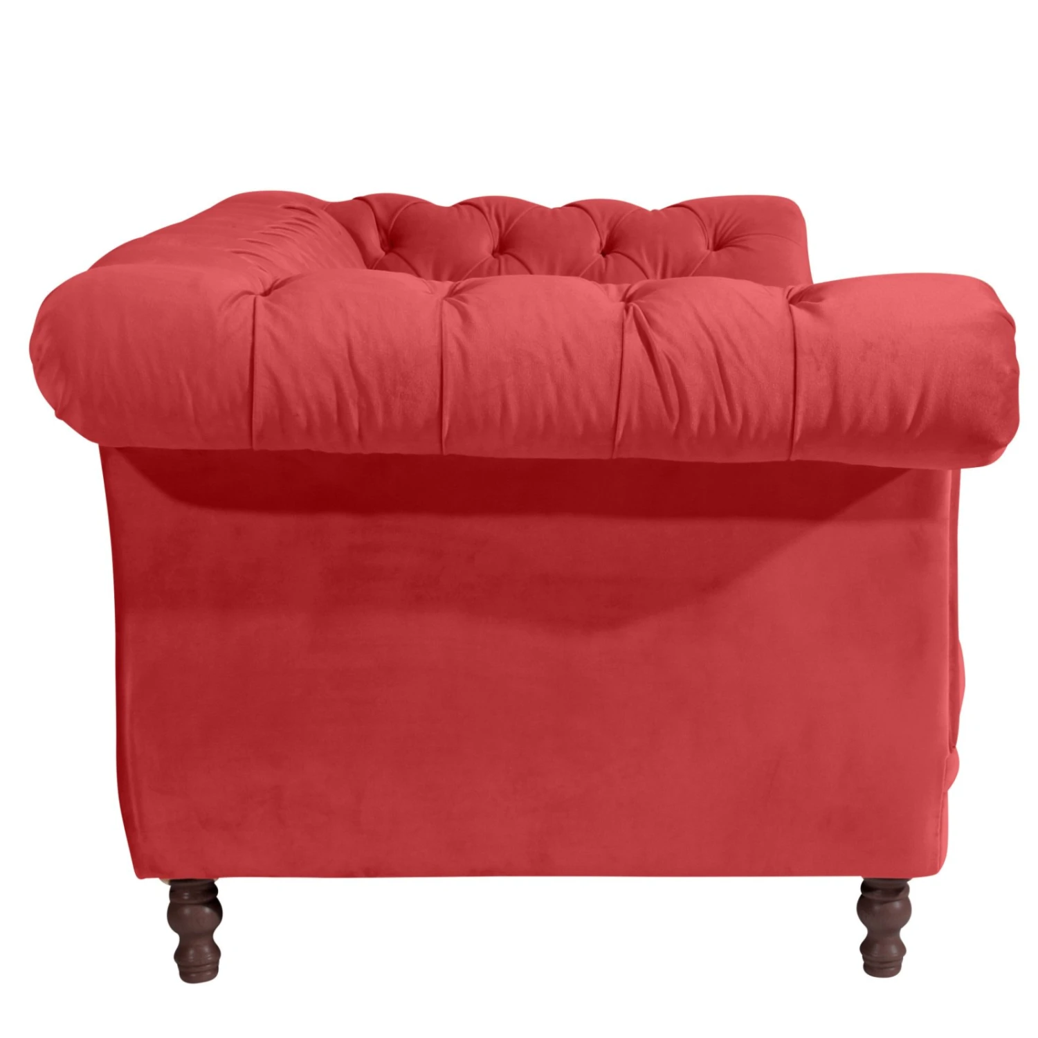 Max Winzer 2-Sitzer Sofa - rot - Buche massiv - Samtvelours 3 Max Winzer 2-Sitzer Sofa - rot - Buche massiv - Samtvelours – Bild 3