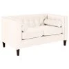 Max Winzer 2-Sitzer Sofa - creme - Samtvelours - mit Kissen