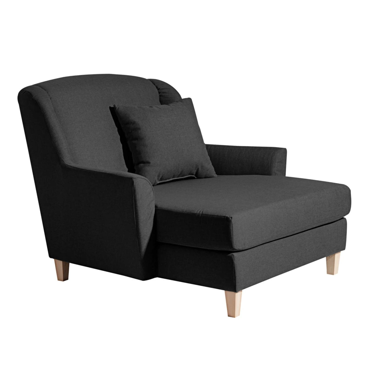 Max Winzer XXL-Sessel - schwarz - Leinenoptik - mit Kissen 1 Max Winzer XXL-Sessel - schwarz - Leinenoptik - mit Kissen