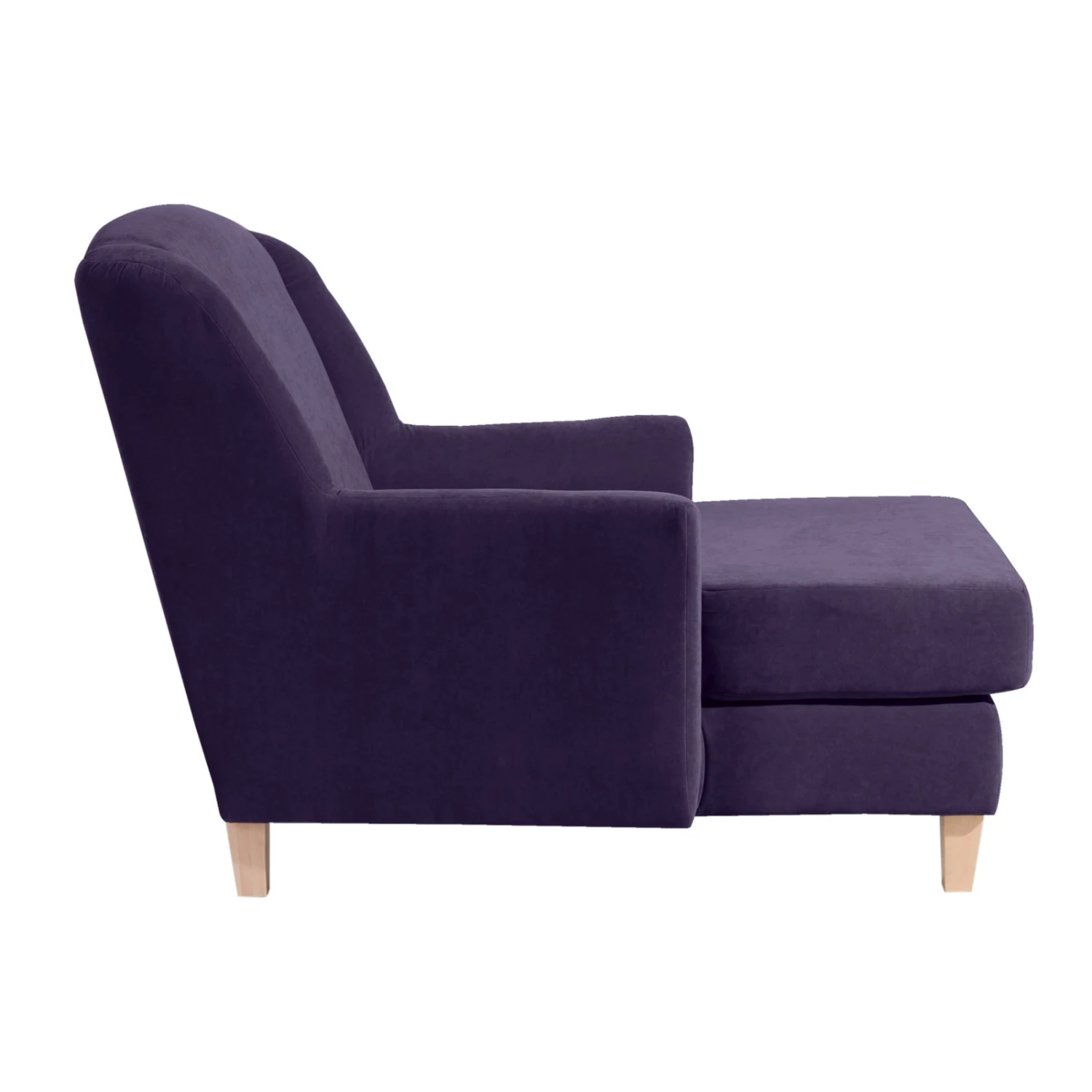 Max Winzer XXL-Sessel - violett - Velours - mit Kissen 3 Max Winzer XXL-Sessel - violett - Velours - mit Kissen – Bild 3