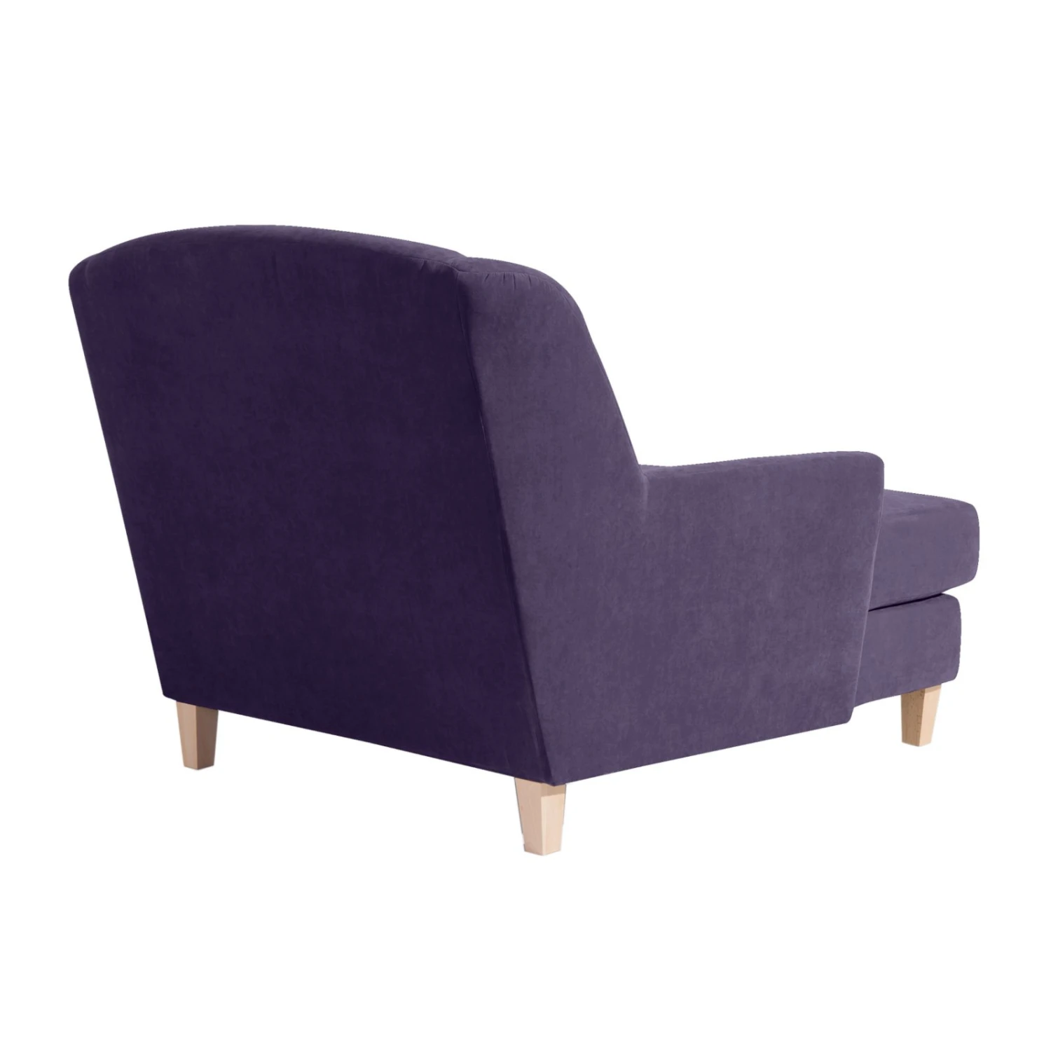 Max Winzer XXL-Sessel - violett - Velours - mit Kissen 4 Max Winzer XXL-Sessel - violett - Velours - mit Kissen – Bild 4