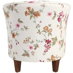 Max Winzer Cocktailsessel - weiß - floral - Flachgewebe - Buche-Nussbaum Füße -Wohnzimmer Verkäufe 9003049200 04 1600Wx1600H