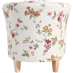 Max Winzer Cocktailsessel - weiß - floral - Flachgewebe - Buche-Natur Füße -Wohnzimmer Verkäufe 9003049300 04 1600Wx1600H