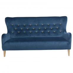 Max Winzer 3-Sitzer Sofa - blau - gelbe Knöpfe - Samtvelours 7 Max Winzer 3-Sitzer Sofa - blau - gelbe Knöpfe - Samtvelours -Wohnzimmer Verkäufe 9003065000 03 1600Wx1600H
