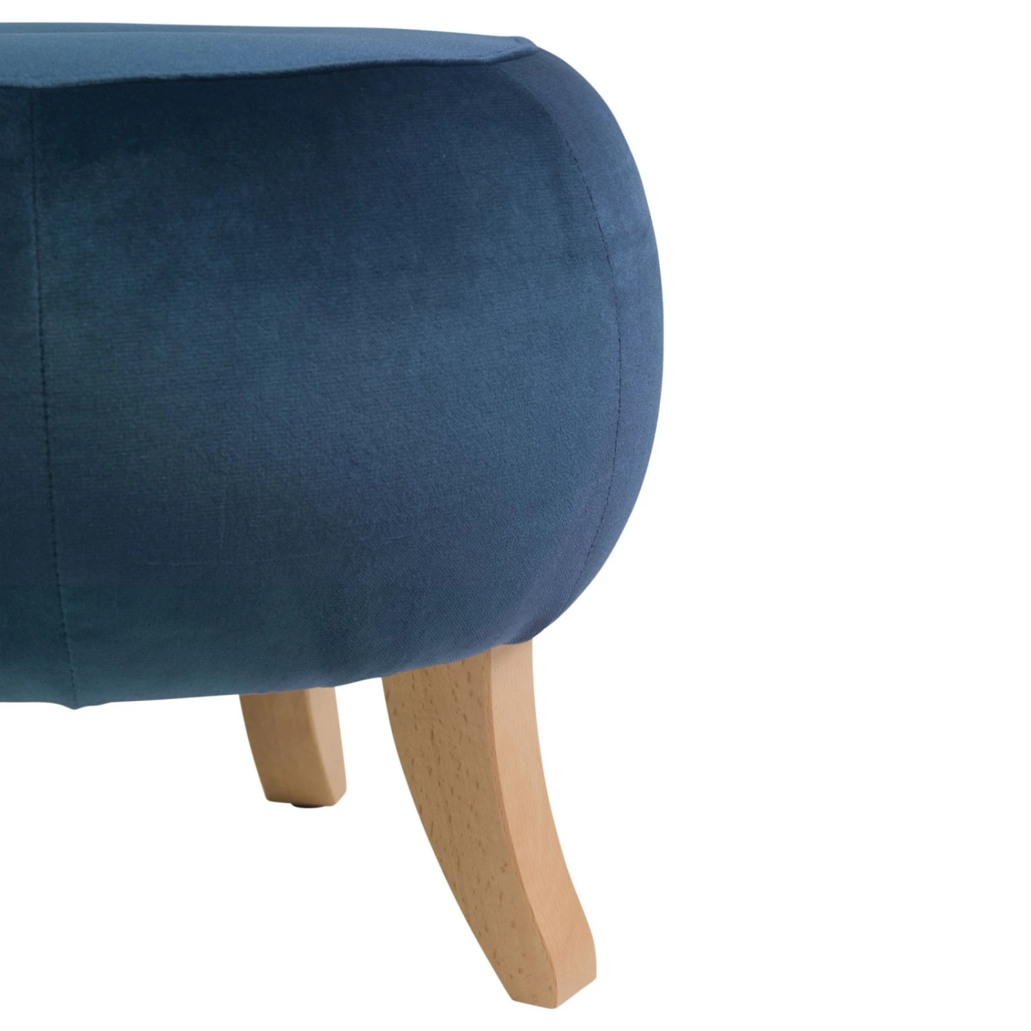 Max Winzer Hocker - blau - Samtvelours 4 Max Winzer Hocker - blau - Samtvelours – Bild 4