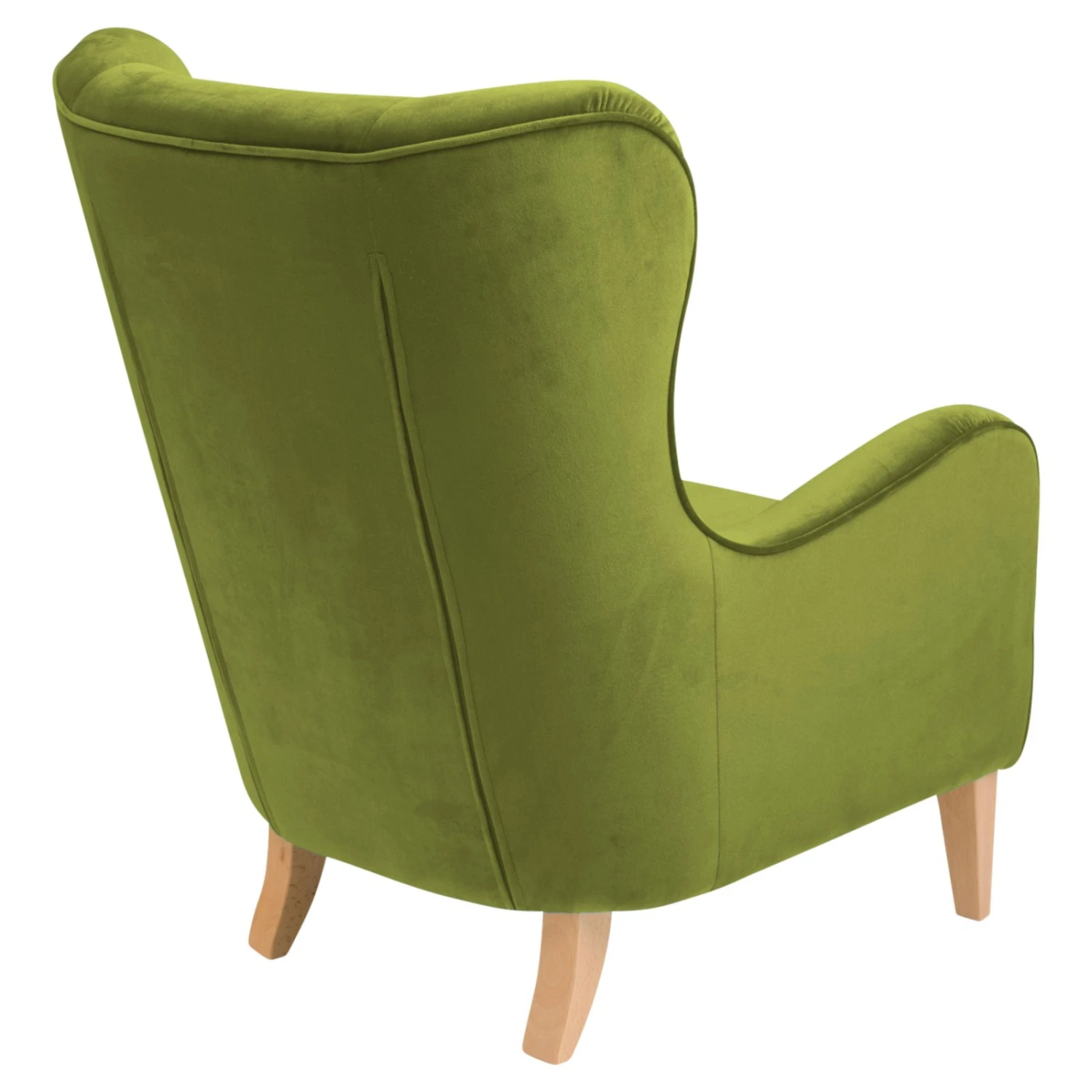 Max Winzer 2-Sitzer Sofa - oliv - gelbe Knöpfe - Samtvelours 2 Max Winzer 2-Sitzer Sofa - oliv - gelbe Knöpfe - Samtvelours – Bild 2