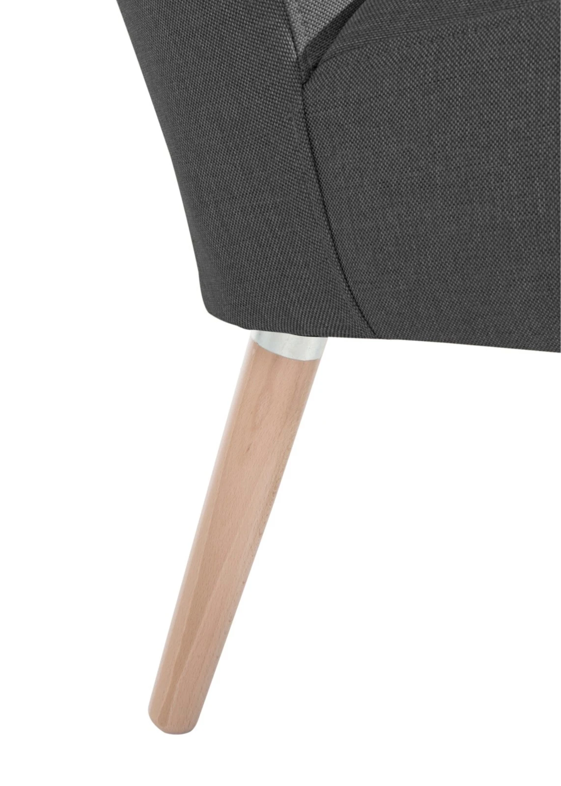 Max Winzer Cocktailsessel - schwarz - Flachgewebe - Massivholz 4 Max Winzer Cocktailsessel - schwarz - Flachgewebe - Massivholz – Bild 4