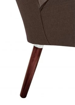 Max Winzer Cocktailsessel - schoko - Flachgewebe - Füße Nussbaum dunkel -Wohnzimmer Verkäufe 9003085700 04 1600Wx1600H
