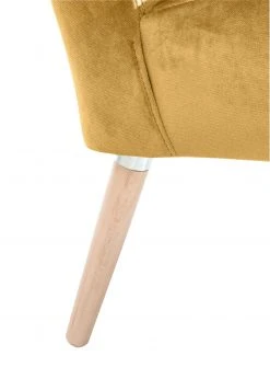 Max Winzer Cocktailsessel - mais - Samtvelours - Massivholz -Wohnzimmer Verkäufe 9003086000 04 1600Wx1600H