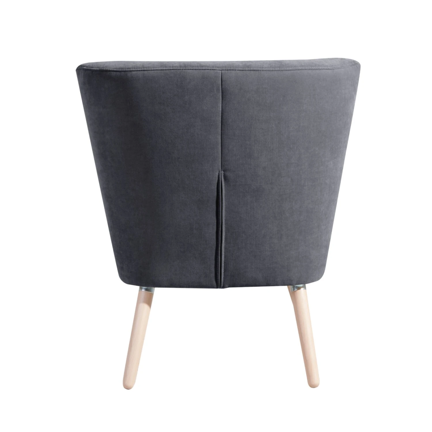 Max Winzer Cocktailsessel - anthrazit - Veloursstoff - Massivholz 3 Max Winzer Cocktailsessel - anthrazit - Veloursstoff - Massivholz – Bild 3