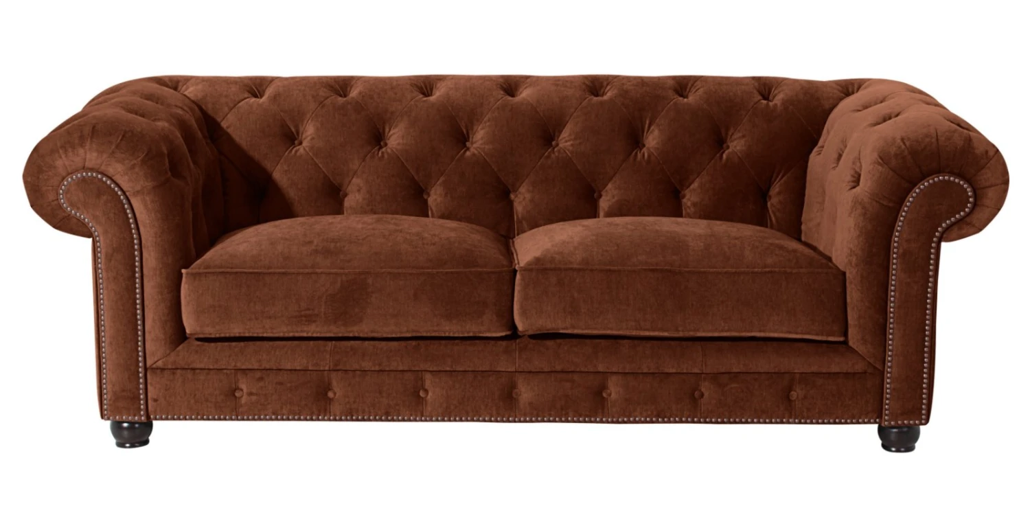 Max Winzer Sofa - 2-Sitzer - braun - Samtvelours - 122 cm breit 2 Max Winzer Sofa - 2-Sitzer - braun - Samtvelours - 122 cm breit – Bild 2