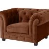 Max Winzer Sessel - braun - Samtvelours - 58 cm breit