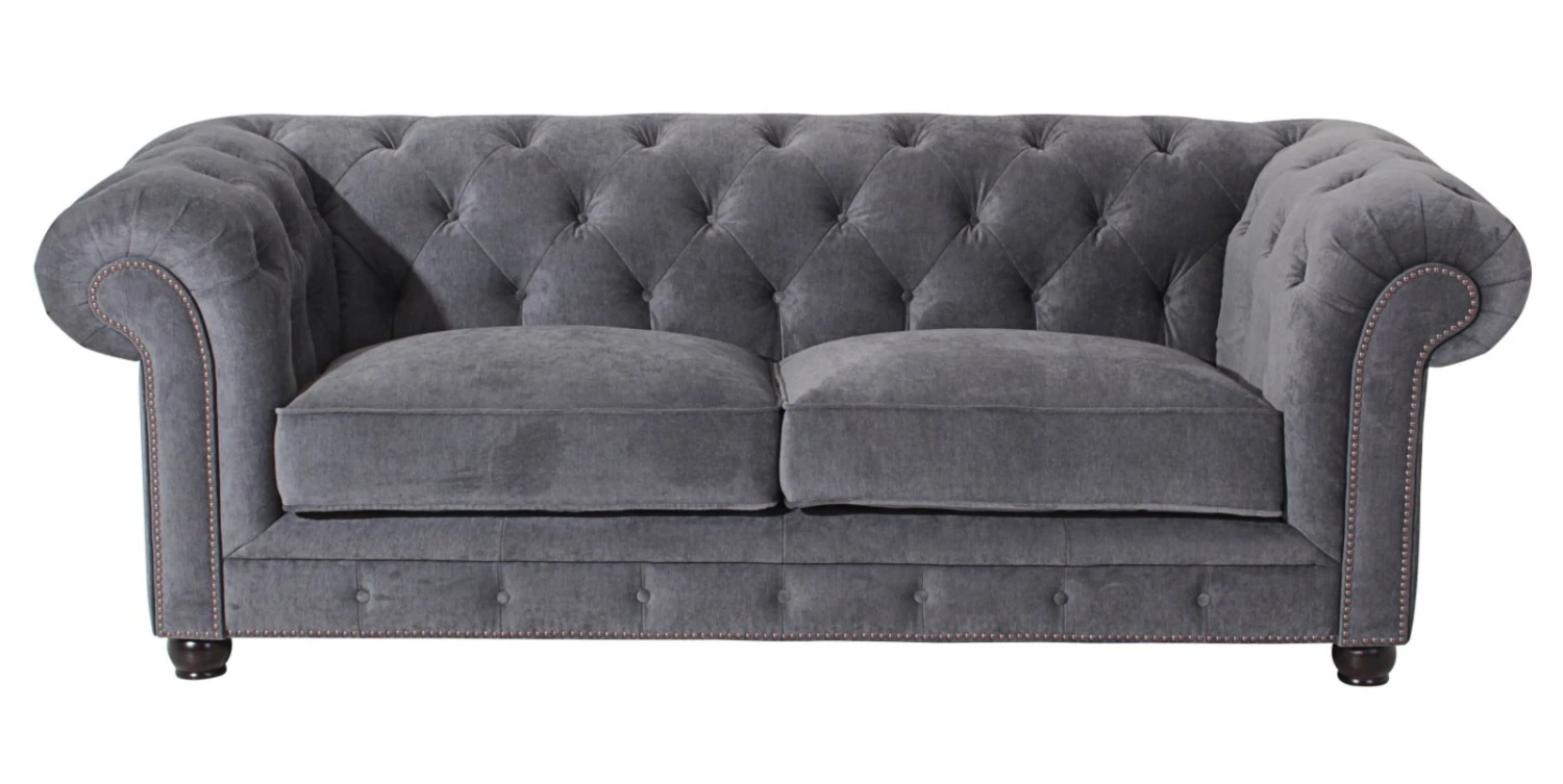 Max Winzer Sofa - 2-Sitzer - grau - Samtvelours - 122 cm breit 2 Max Winzer Sofa - 2-Sitzer - grau - Samtvelours - 122 cm breit – Bild 2