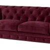 Max Winzer Sofa - 2-Sitzer - burgund - Samtvelours - 122 cm breit