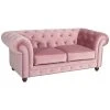Max Winzer Sofa - 2-Sitzer - rose - Samtvelours - 122 cm breit