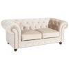 Max Winzer Sofa - 2-Sitzer - creme - Samtvelours - 122 cm breit