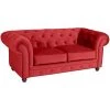 Max Winzer Sofa - 2-Sitzer - rot - Samtvelours - 122 cm breit