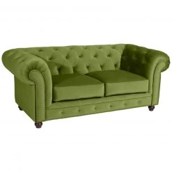 Max Winzer Sofa - 2-Sitzer - oliv - Samtvelours - 122 cm breit