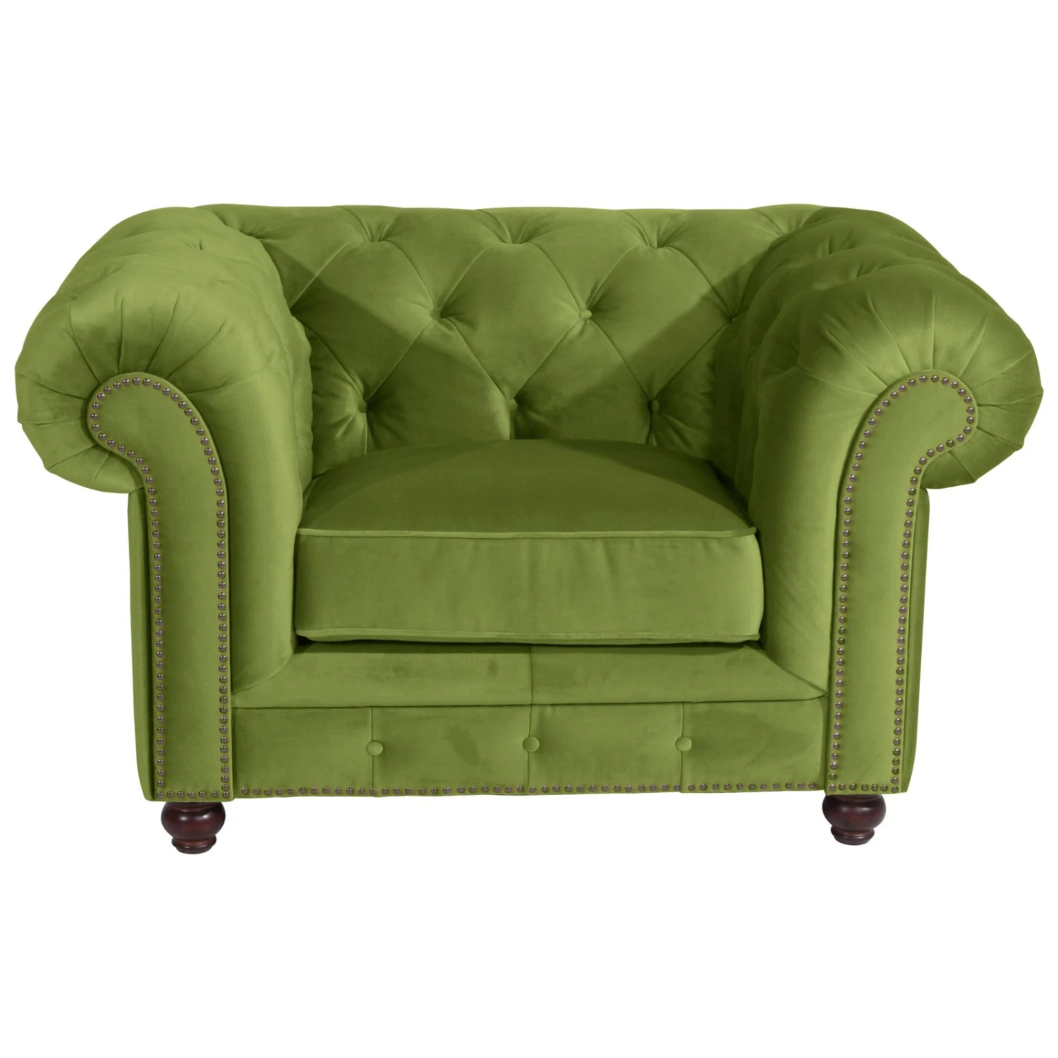 Max Winzer Sessel - oliv - Samtvelours - 58 cm breit 2 Max Winzer Sessel - oliv - Samtvelours - 58 cm breit – Bild 2