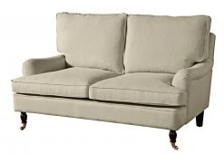 Max Winzer 2-Sitzer Sofa - beige - Flachgewebe in Leinenoptik
