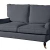 Max Winzer 2-Sitzer Sofa - anthrazit - Flachgewebe in Leinenoptik