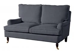 Max Winzer 2-Sitzer Sofa - anthrazit - Flachgewebe in Leinenoptik