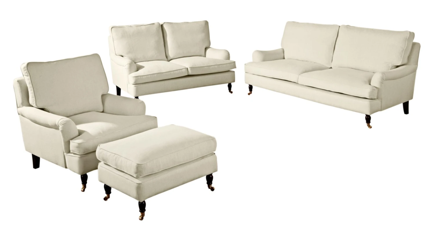 Max Winzer 2-Sitzer Sofa - creme - Flachgewebe in Leinenoptik 4 Max Winzer 2-Sitzer Sofa - creme - Flachgewebe in Leinenoptik – Bild 4