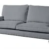 Max Winzer 3-Sitzer Sofa - grau - Flachgewebe in Leinenoptik