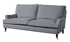 Max Winzer 3-Sitzer Sofa - grau - Flachgewebe in Leinenoptik