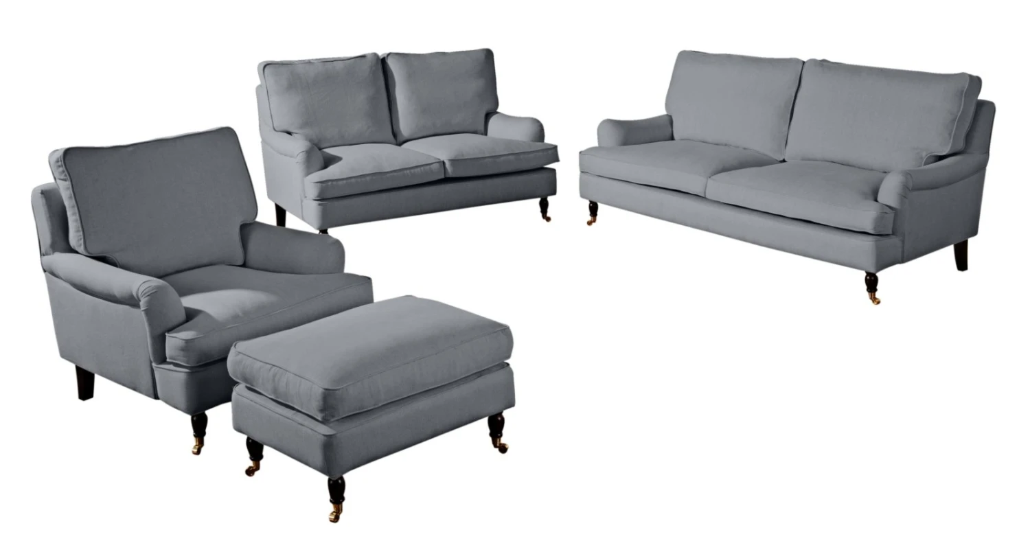 Max Winzer 2-Sitzer Sofa - grau - Flachgewebe in Leinenoptik 4 Max Winzer 2-Sitzer Sofa - grau - Flachgewebe in Leinenoptik – Bild 4
