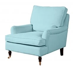 Max Winzer Sessel - aqua - Flachgewebe in Leinenoptik