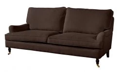 Max Winzer 3-Sitzer Sofa - schoko - Flachgewebe in Leinenoptik