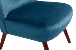 Max Winzer Cocktailsessel SARI - petrol-nussbaum - Samtvelours -Wohnzimmer Verkäufe 9003104000 04 1600Wx1600H