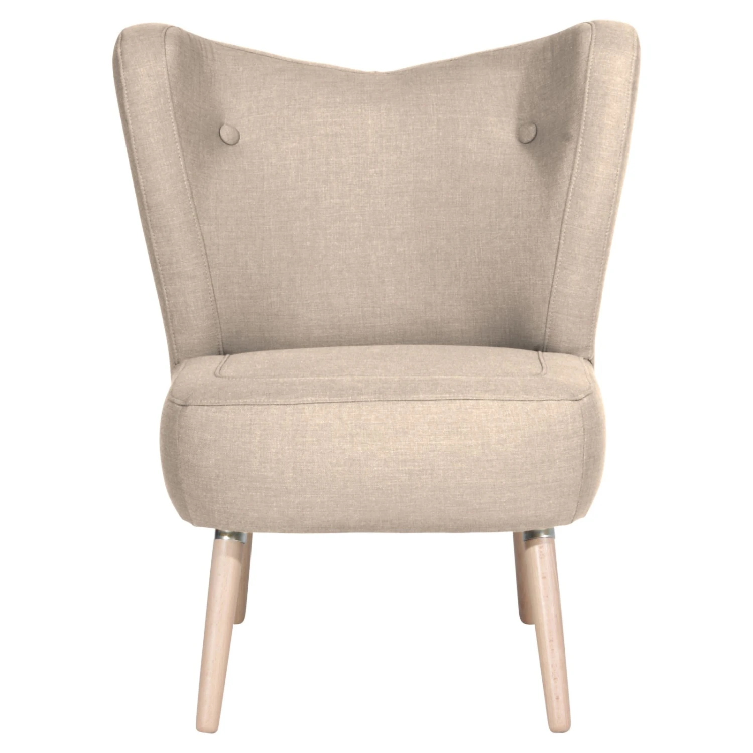 Max Winzer Cocktailsessel SARI - beige - Flachgewebe in Leinenoptik 2 Max Winzer Cocktailsessel SARI - beige - Flachgewebe in Leinenoptik – Bild 2