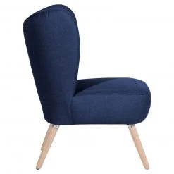 Max Winzer Cocktailsessel SARI - dunkelblau - Flachgewebe in Leinenoptik -Wohnzimmer Verkäufe 9003105500 03 1600Wx1600H