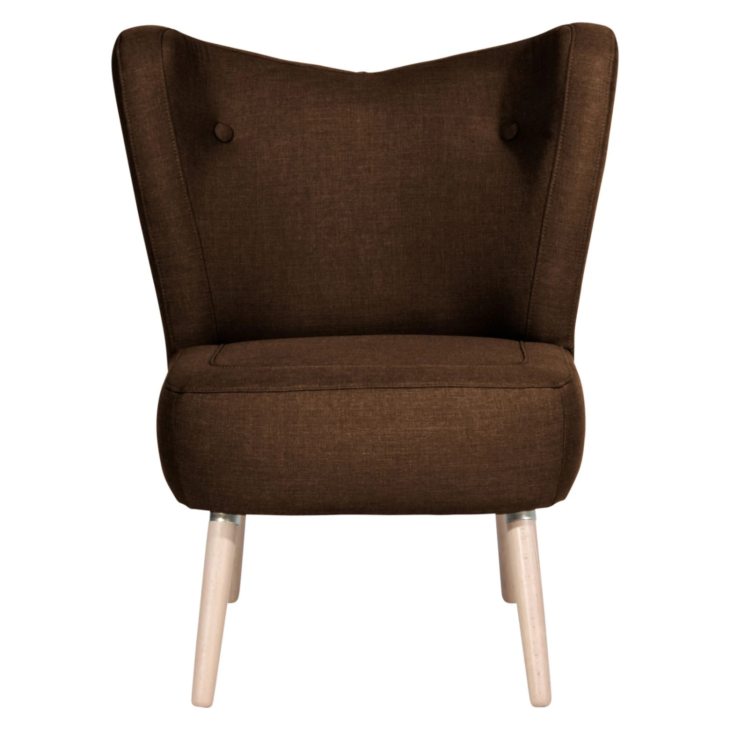 Max Winzer Cocktailsessel SARI - schoko - Flachgewebe in Leinenoptik 2 Max Winzer Cocktailsessel SARI - schoko - Flachgewebe in Leinenoptik – Bild 2