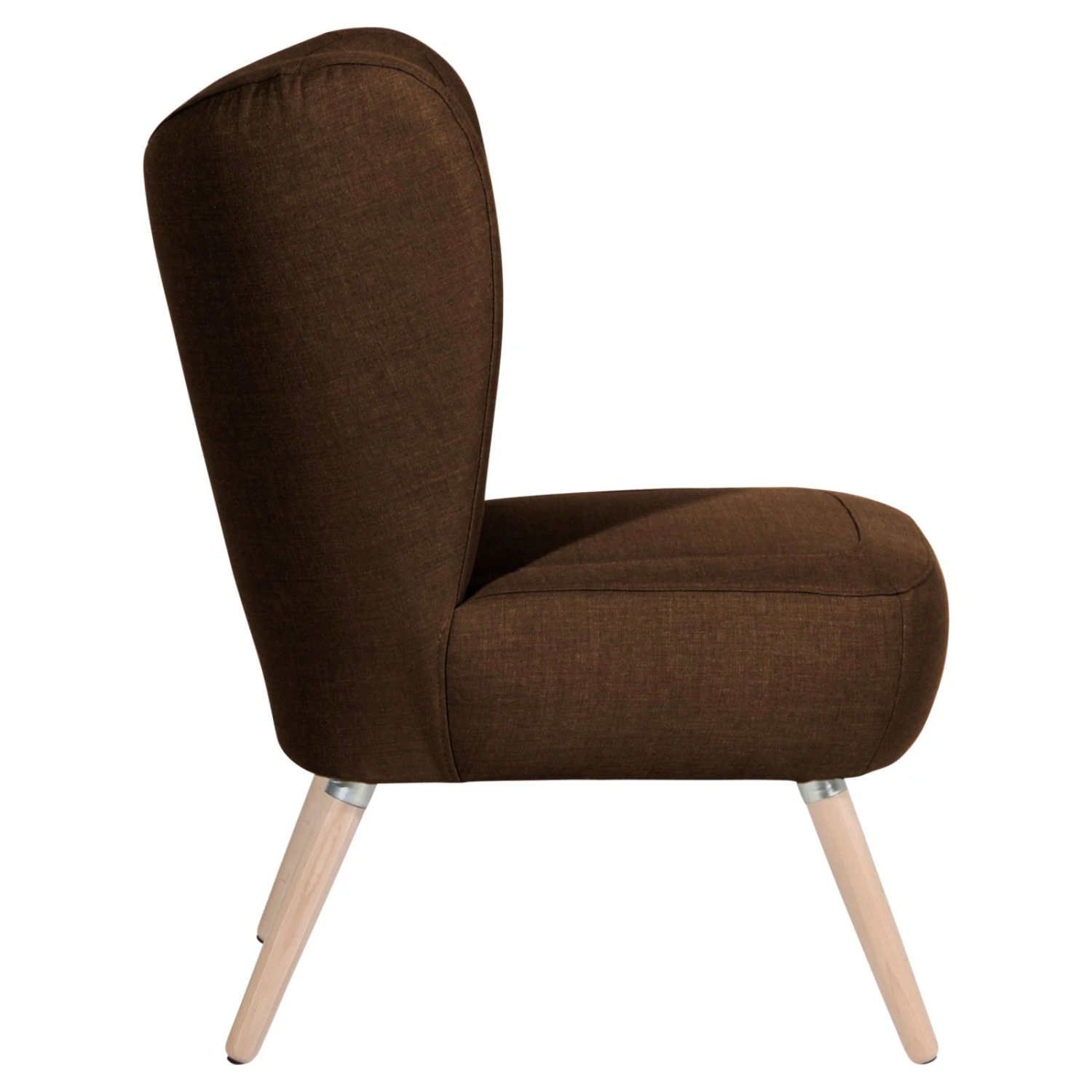 Max Winzer Cocktailsessel SARI - schoko - Flachgewebe in Leinenoptik 3 Max Winzer Cocktailsessel SARI - schoko - Flachgewebe in Leinenoptik – Bild 3