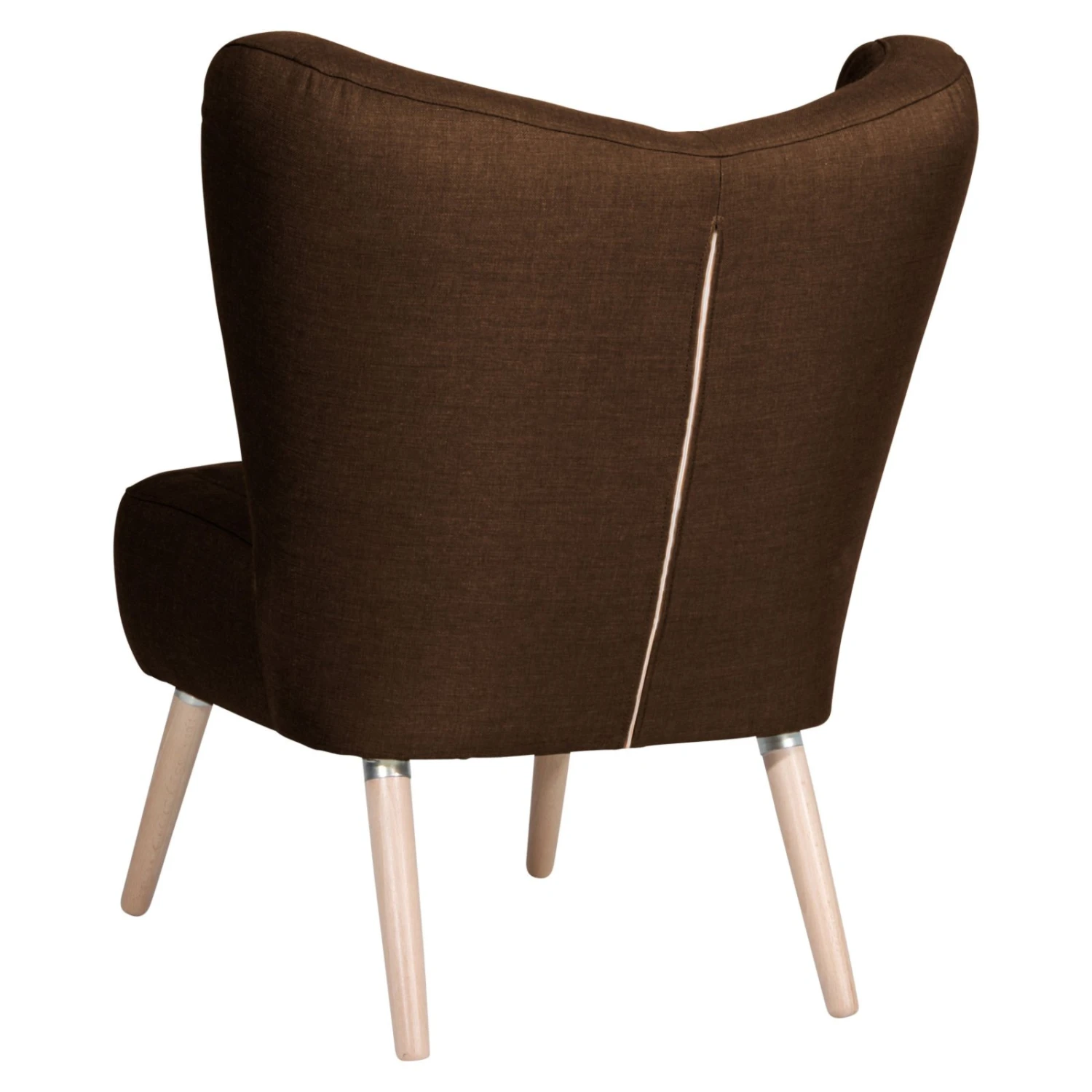 Max Winzer Cocktailsessel SARI - schoko - Flachgewebe in Leinenoptik 4 Max Winzer Cocktailsessel SARI - schoko - Flachgewebe in Leinenoptik – Bild 4