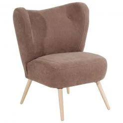 Max Winzer Cocktailsessel SARI - sahara - Veloursstoff