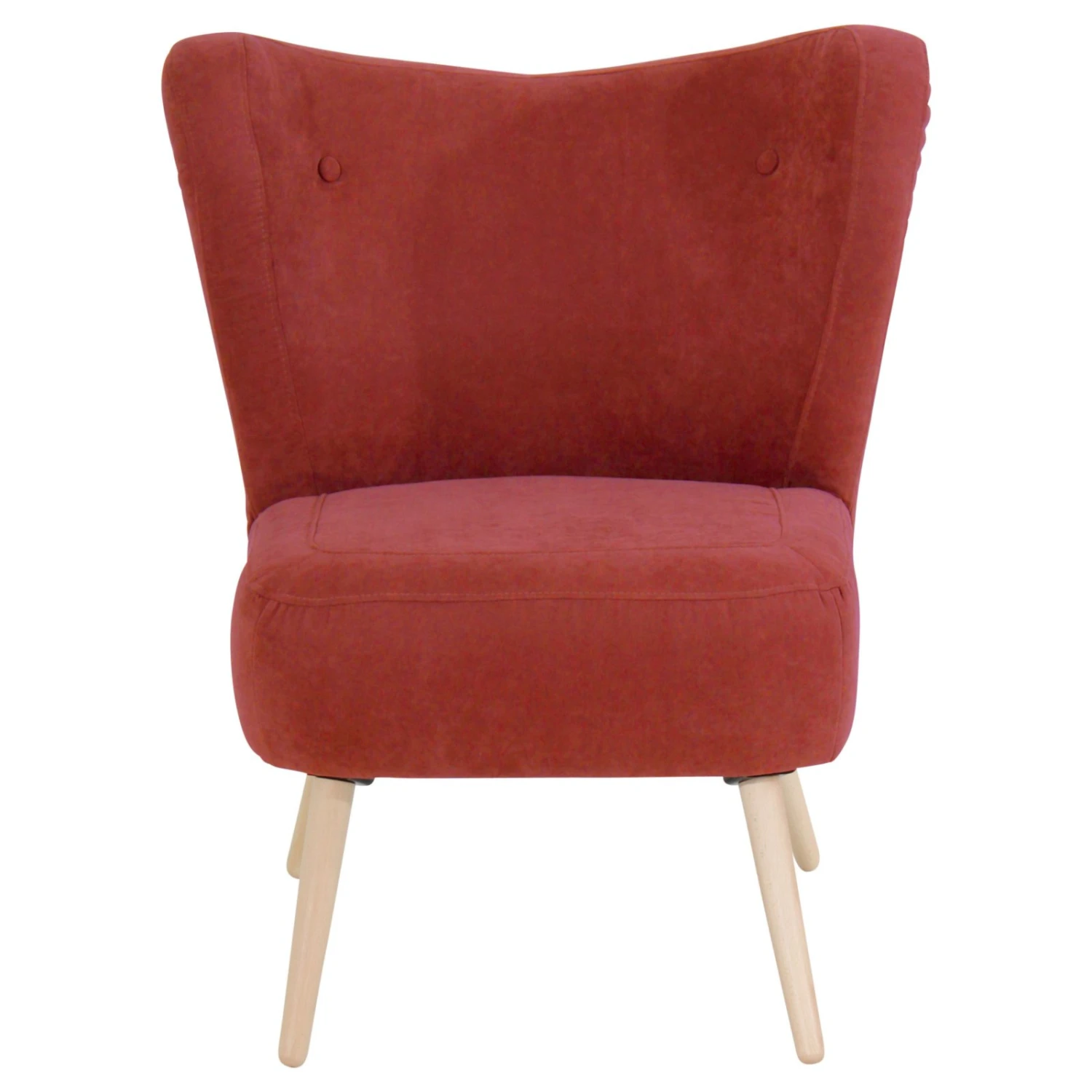 Max Winzer Cocktailsessel SARI - terracotta - Veloursstoff 2 Max Winzer Cocktailsessel SARI - terracotta - Veloursstoff – Bild 2