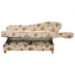 Max Winzer Recamiere - Floral - beige - Flachgewebe - mit Staukasten -Wohnzimmer Verkäufe 9003107400 04 1600Wx1600H