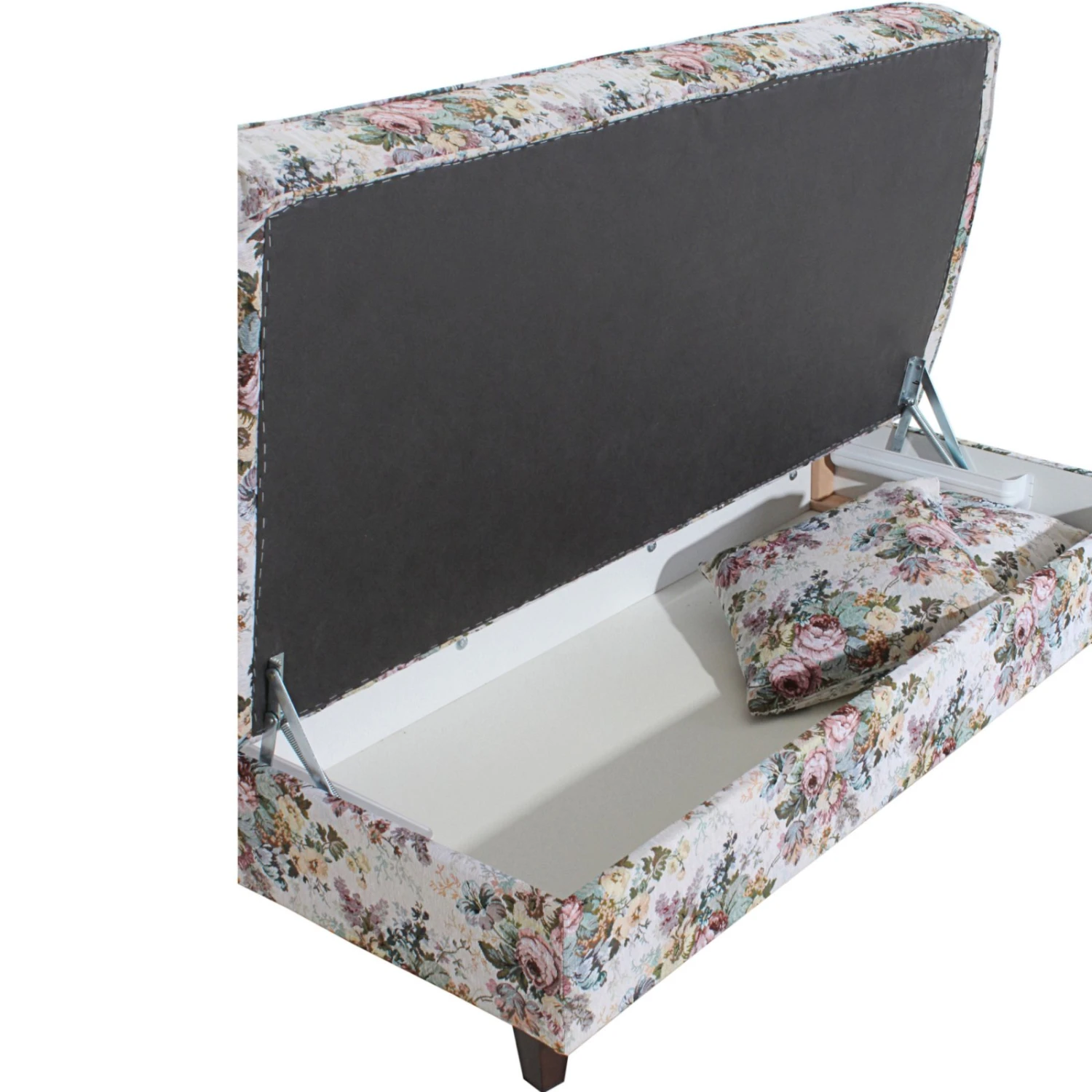 Max Winzer Recamiere - Floral - rosé - Flachgewebe - mit Staukasten 4 Max Winzer Recamiere - Floral - rosé - Flachgewebe - mit Staukasten – Bild 4