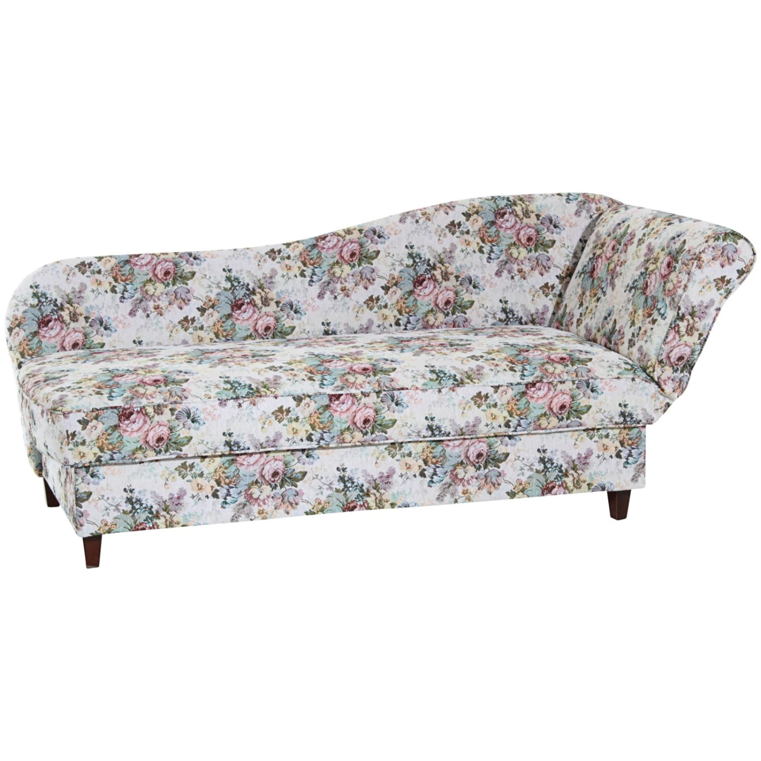 Max Winzer Recamiere - Floral - rosé - Flachgewebe - mit Staukasten 2 Max Winzer Recamiere - Floral - rosé - Flachgewebe - mit Staukasten – Bild 2