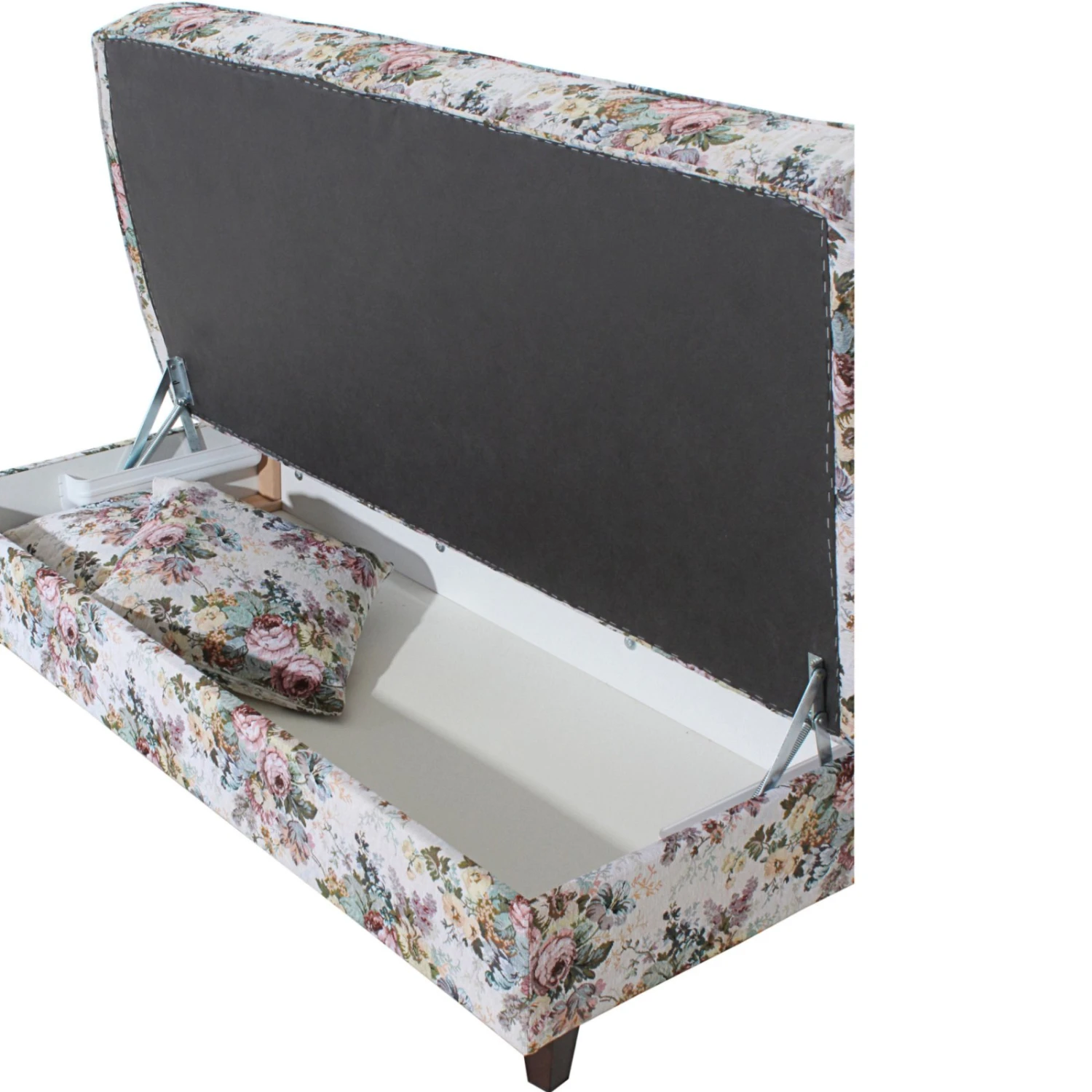 Max Winzer Recamiere - Floral - rosé - Flachgewebe - mit Staukasten 4 Max Winzer Recamiere - Floral - rosé - Flachgewebe - mit Staukasten – Bild 4