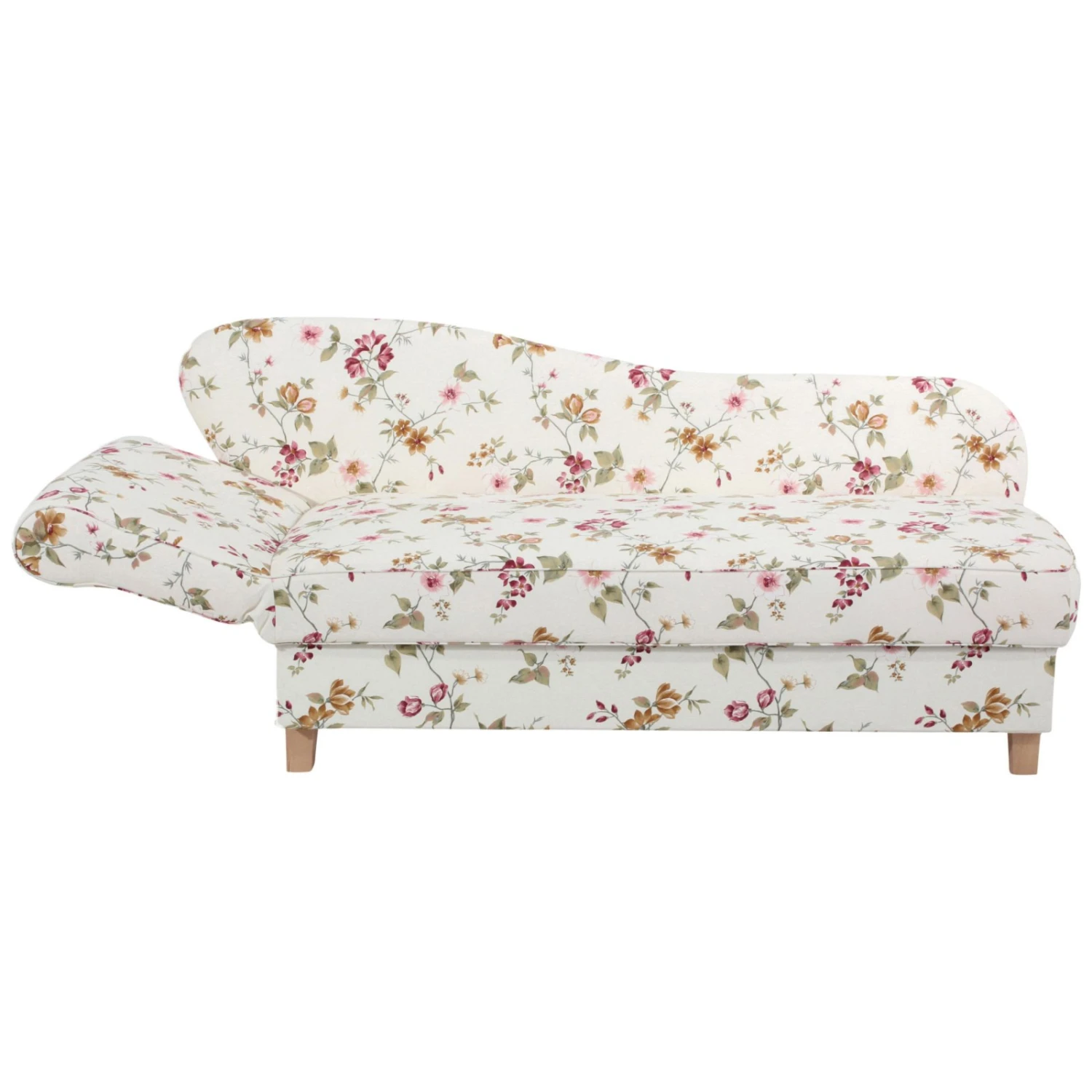 Max Winzer Recamiere - Floral - weiß - Flachgewebe - mit Staukasten 3 Max Winzer Recamiere - Floral - weiß - Flachgewebe - mit Staukasten – Bild 3