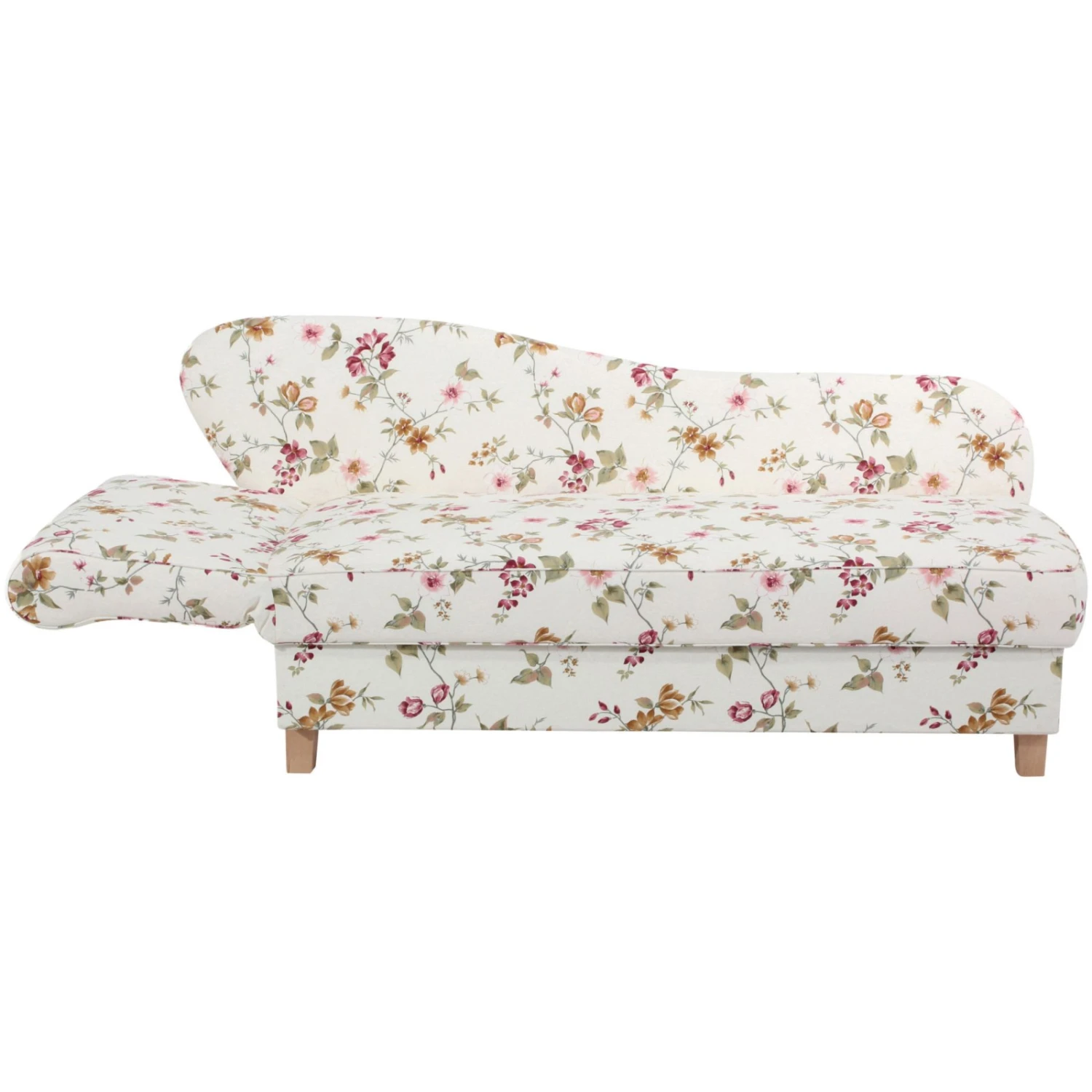 Max Winzer Recamiere - Floral - weiß - Flachgewebe - mit Staukasten 4 Max Winzer Recamiere - Floral - weiß - Flachgewebe - mit Staukasten – Bild 4