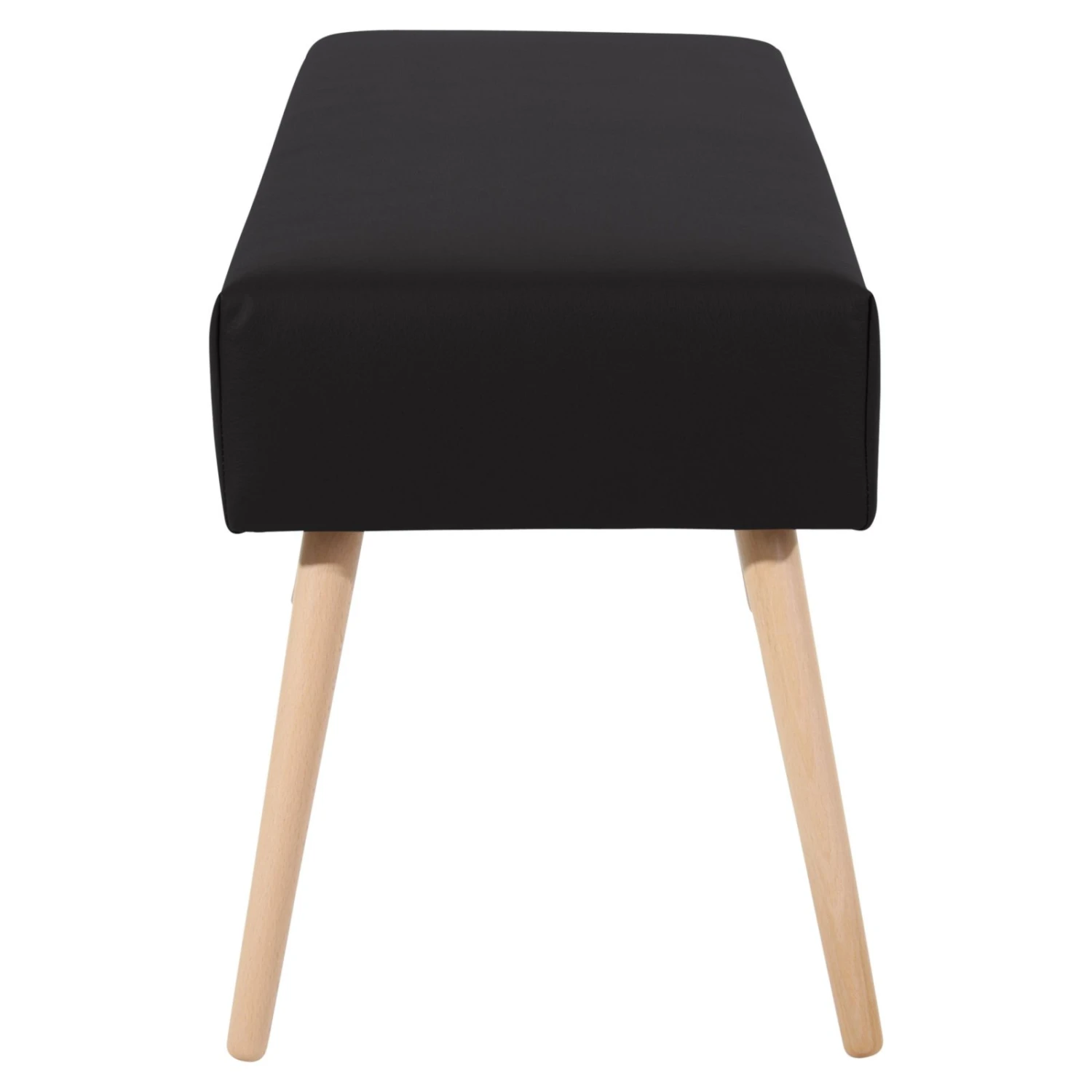 Max Winzer Sitzbank - schwarz - Buche massiv - Kunstleder 4 Max Winzer Sitzbank - schwarz - Buche massiv - Kunstleder – Bild 4