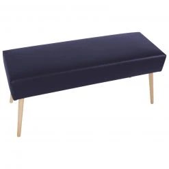 Max Winzer Sitzbank - dunkelblau - Buche massiv - Kunstleder -Wohnzimmer Verkäufe 9003111000 03 1600Wx1600H